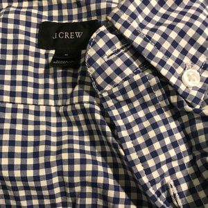 J. Crew Short Sleeve Gingham Button Down in size S
